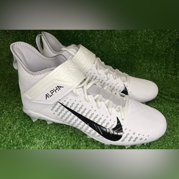 Nike Other - NEW Nike Alpha Menace Pro 2 Mid White Football Cleats - Men’s